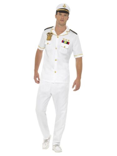 Smiffys Captain Costume, White (Size XL) - Picture 1 of 1