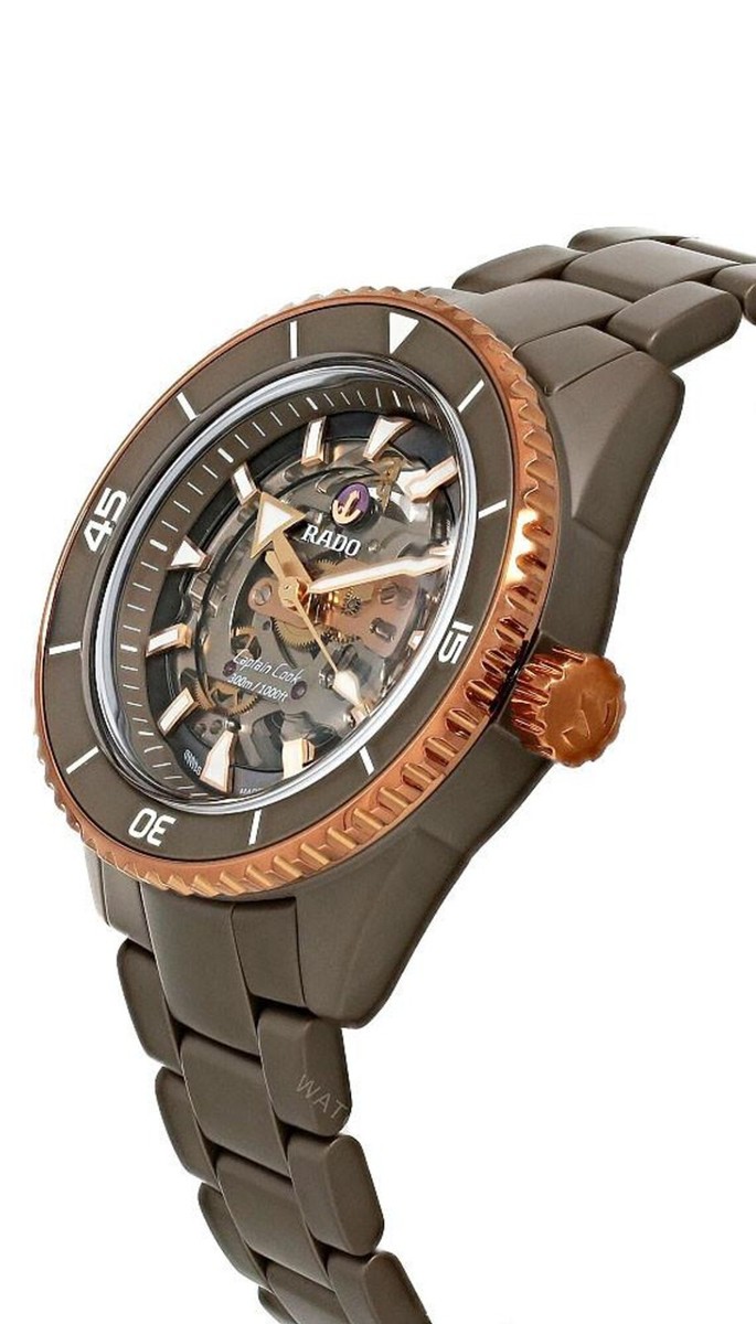 Rado Captain Cook 43mm Olive Green High-Tech Ceramic Skeleton