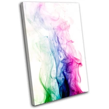 Cool Smoke Design Abstract SINGLE CANVAS WALL ART Picture Print VA
