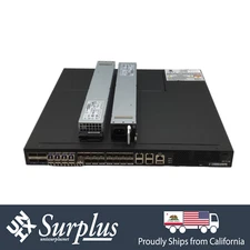 24 Port 10GB SFP+ NoviFlow F2B Switch Dual PSU w/ 9x Optics | 4x 40GbE QSFP+