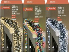 String Cluster Lights Indoor Outdoor Multicoloured White Warm White Christmas