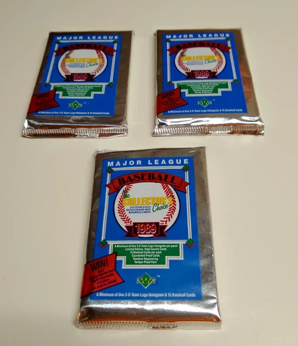3 Pack Lot 1989 Upper Deck Low Series Unopened Packs, #1 Ken Griffey Jr (Rookie)