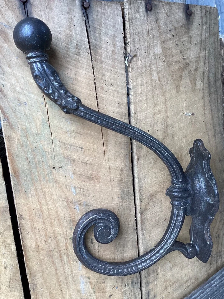 BELLE PATERE ANCIENNE EN FONTE PORTE MANTEAU / CHAPEAU /FIN XIXE RARE - Photo 3/4