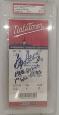 2010 * Stephen Strasburg * MLB Debut * Full Ticket w/ inscription Autograph