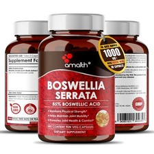 Boswellia Serrata Extract Powder 1000mg Capsules - 90 Pills - Joint Health