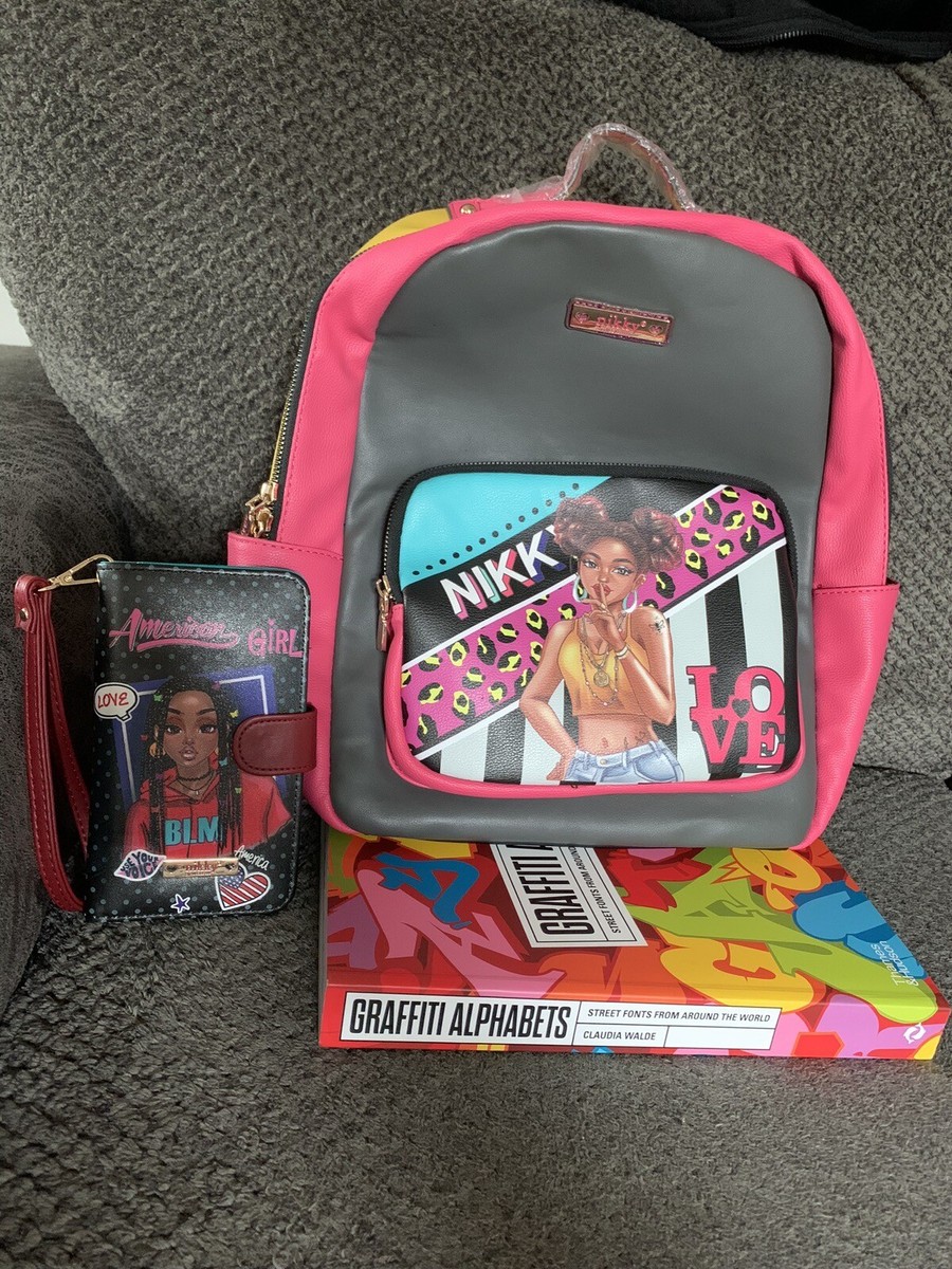 Backpack, nikky by nicole lee Love, Pink Yellow and Gray  display picture 1