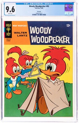   Woody Woodpecker #93 File Copy CGC 9.6 NM+ (Gold Key, 1966) White Pages  