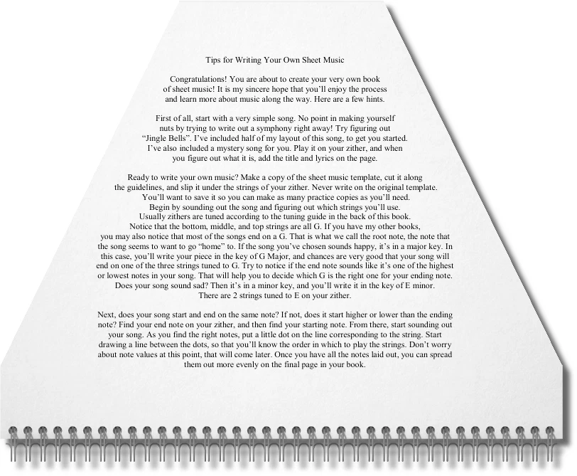 Zither Lap Harp Sheet Music ~ I Can Write Music, Too! - Image 3 of 4
