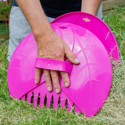 Laubgreifer Set Garten Hand Laub Schaufeln Gras Blätter Heu Stroh Sammler Werkzeug