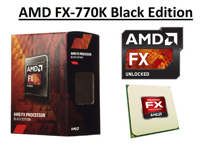 AMD FX-770K Black Edition Quad-Core-Prozessor 3,5-3,9 GHz, Sockel FM2+, 65 W CPU 