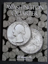 Damaged He Harris Washington Quarters Coin Folder 1965-1987 Number 3 Book 2690