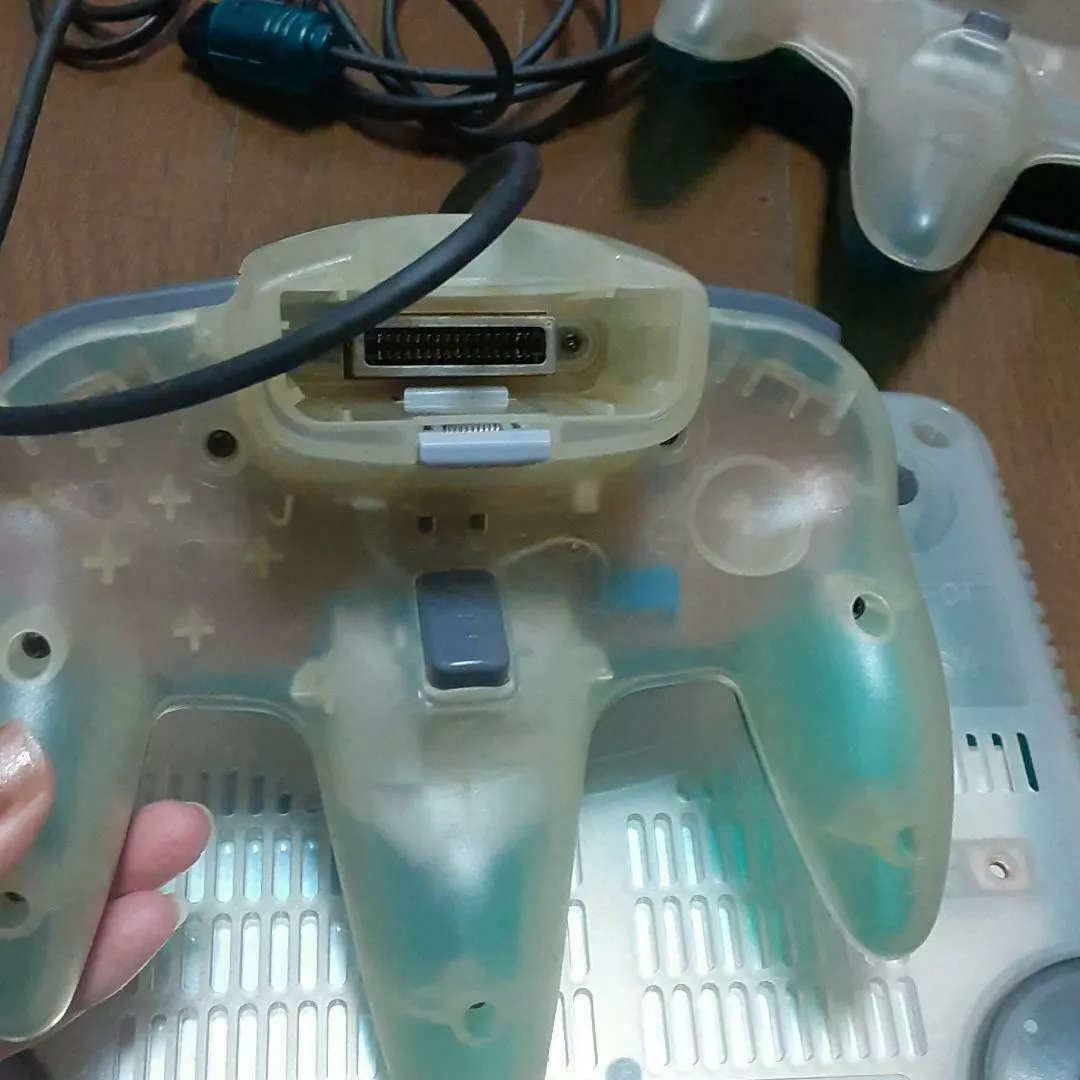 Nintendo 64 N64 game console Clear Blue Japan tested working