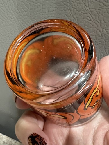 Vintage Halloween Indiana Glass Votive Candle Holder Pumpkin Jack O Lantern - Picture 5 of 6