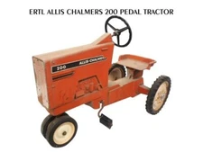 Ertl Allis Chalmers 200 Pedal Tractor NEW METAL SIGN: 9x12" Ships Free