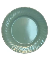 Vtg Franciscan Coronado Dinner Plate Aqua Blue  Swirl 9 1/4"Luncheon #21 CA USA