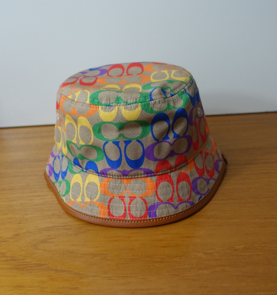 COACH RAINBOW SIGNATURE BUCKET HAT. NEW | eBay display picture 1