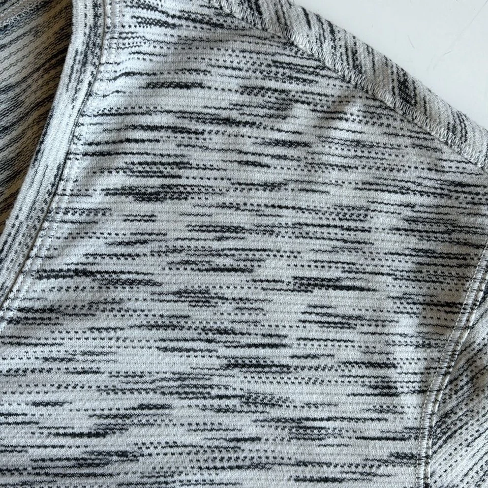 Топ для йоги Lululemon черный серый с длинным рукавом функциональный круглый вырез женский размер 6 - Изображение 4 из 4