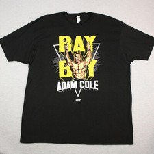 Tultex Adam Cole Bay Bay T-Shirt Mens XXL Black Cotton Short Sleeve