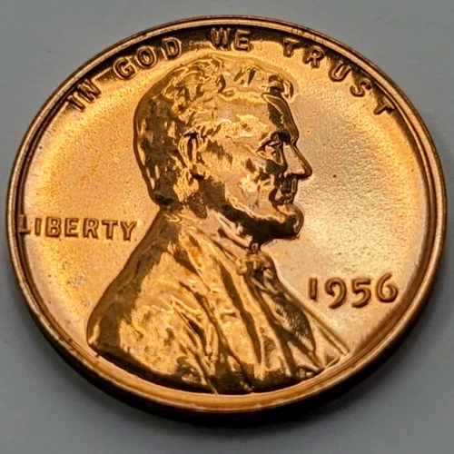 1956 Lincoln Wheat Cent - Rare  Proof  Beautiful  Better Date  A3
