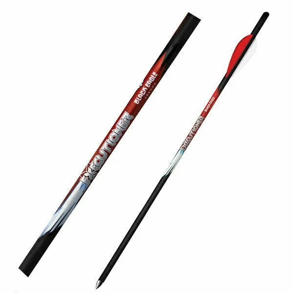 Black Eagle Executioner Crossbow Fletched Arrows - .001" 6 Pack - 22" - 3" Vane