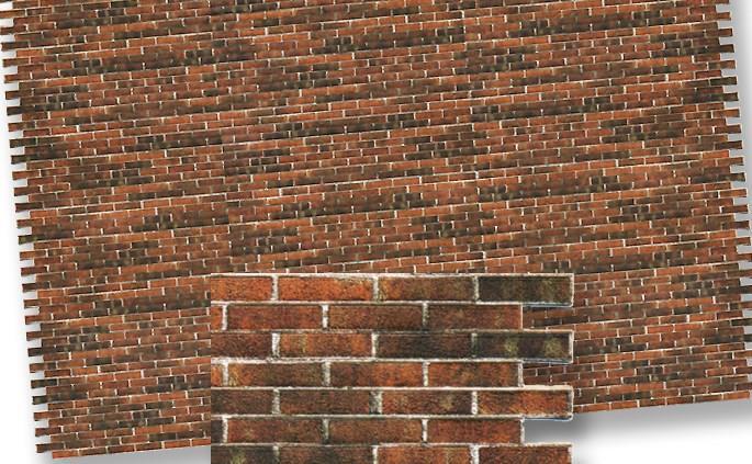 Texture Del Muro Di Mattoni Rossi Della Casa Delle Bambole: Miniatura In Scala 1/12 Stampabile (download Digitale) - Italia - Foto 10