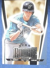 1999 UPPER DECK (BB) A.J. Burnett STAR ROOKIE RC CARD #278 FLORIDA MARLINS MVP. rookie card picture