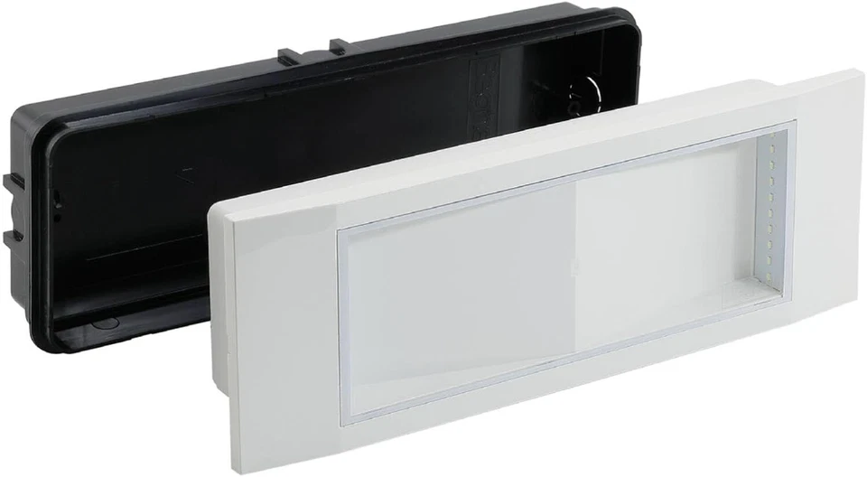 💚Beghelli Plafoniera Emergenza LED 11 W, 2 X 10 LED, Life 3,2V 1,5Ah, COS 0,05C - Immagine 2 di 4