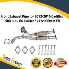 Front Exhaust Pipe For 2012-2016 Cadillac Srx 3.6l V6 3564cc217cid Exact Fit