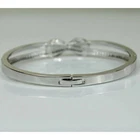 VALENTINO Bracciale Infinity Diamanti Simulati Tondo 4 Ct Placcato Oro 14K Bicolore