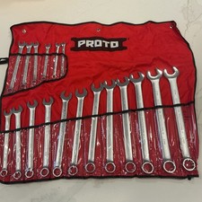 Proto J1200r-masd 18 Pc Metric Combination Asd Wrench Set Satin 12 Pt 7-24mm New