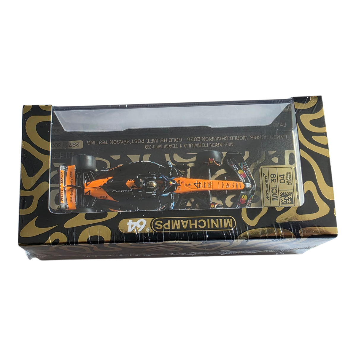 Minichamps MCL39 Lando Norris 2025 Gold Helmet HEC 2026 1:64 | eBay