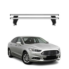 Menabo Dachträger Grundtäger für Ford Mondeo Limo 2014-2022 50kg Alu Silber 2x