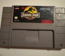Jurassic Park SNES Super Nintendo Game Cartridge Authentic OEM Tested Working
