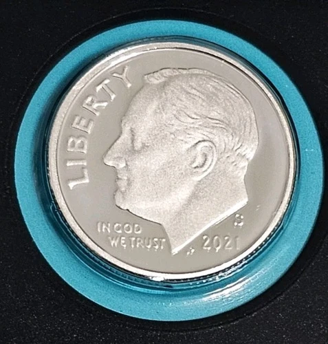 2021 S Silver Proof Roosevelt Dime 10c  .999  Deep Cameo Pulled From Storage