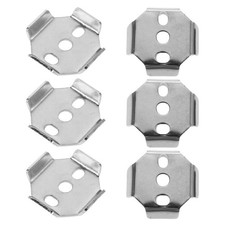 6 Pcs Towel Bar Base Gasket Mounting Hardware Brackets Bathroom Supply