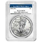 2016 (W) $1 1-oz American Silver Eagle PCGS MS70 West Point Label