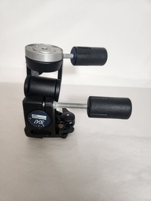 Manfrotto Bogen 3047 Heavy Duty 3-Way Pan Tilt Tripod Head - No QR Plate