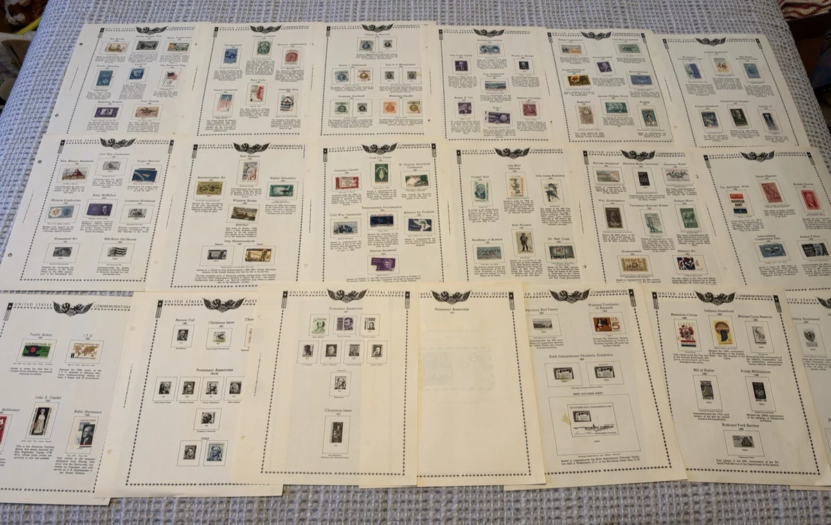 Pages from The All American Stamp Album with approximately 275 stamps