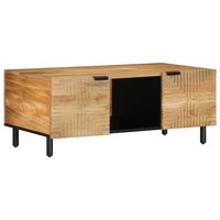 Couchtisch Braun 100X54X40 Cm Massivholz Mango Beistelltisch