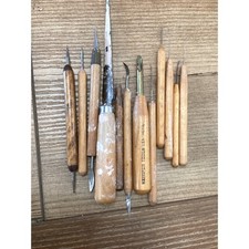 Kemper Pottery Clay Sculpting Tools Lot 13pc HC1A K23 97 USA Japan Vintage