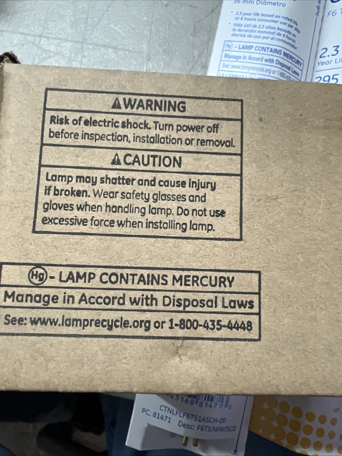 4 Pack GE 9" Under Cabinet 6W Fluorescent Light Bulb F6 T5 Warm White 5 Bulbs