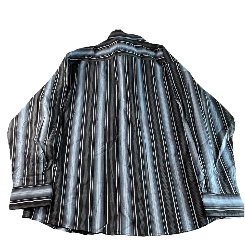 НОВЫЕ концепции на Claiborne в полоску платье рубашка с длинным рукавом мужской XXL - Изображение 3 из 4