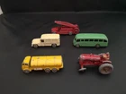 MATCHBOX LESNEY LOT OF FIVE MODELS INC ERF PETROL TANKER--A83
