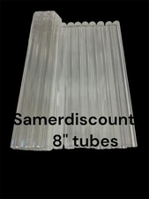 8" Glass Tubes 12mm OD 8mm ID 2mm Thick Wall,select your need