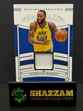 2019 Panini National Treasures DRAYMOND GREEN Game Used Patch JT-DGR /99 GSW