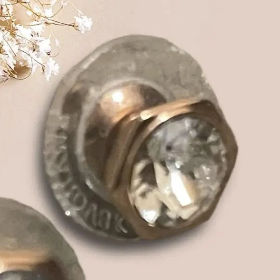 Pendientes Swarovski Bronce y Cristal Transparente Auténticos Usados 5371199 Foto 4 de 4