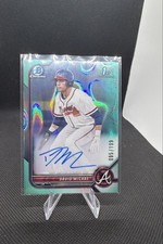 2022 Bowman Draft - Chrome Draft Pick Autographs David McCabe #CDA-DM Aqua Lava