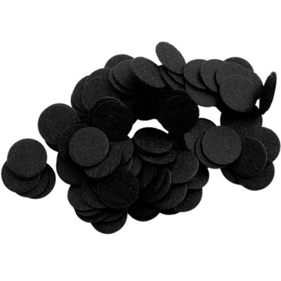 1.5 Inch Black 94pc Stiff Felt Circles