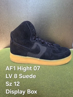 シューズ(男性用) Nike Air Force 1 high 07 LV8 Nike Air Force 1 High 07 LV8 Suede Black Gum Lace Up High Top