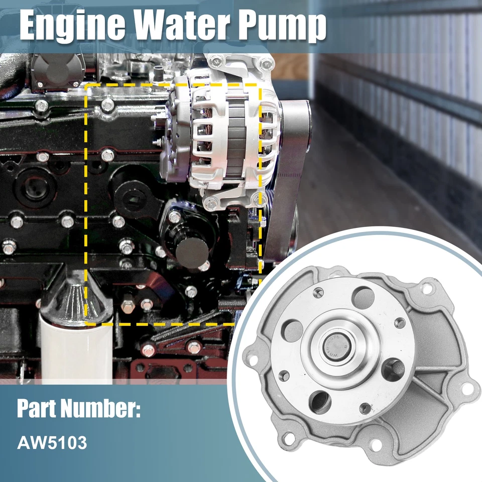 Bomba de agua para auto AW5103 para Buick LaCrosse 2005-2008 para Chevrolet Impala 2012 Foto 2 de 4